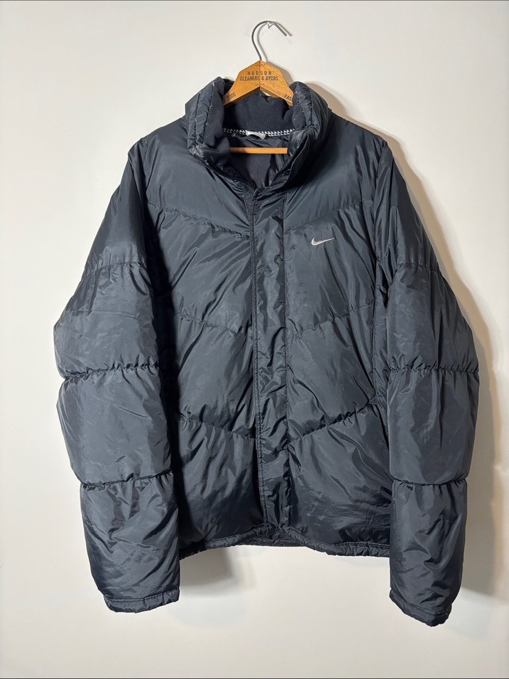 Vintage Nike Puffer Jacket Grey Tag Y2K Medium